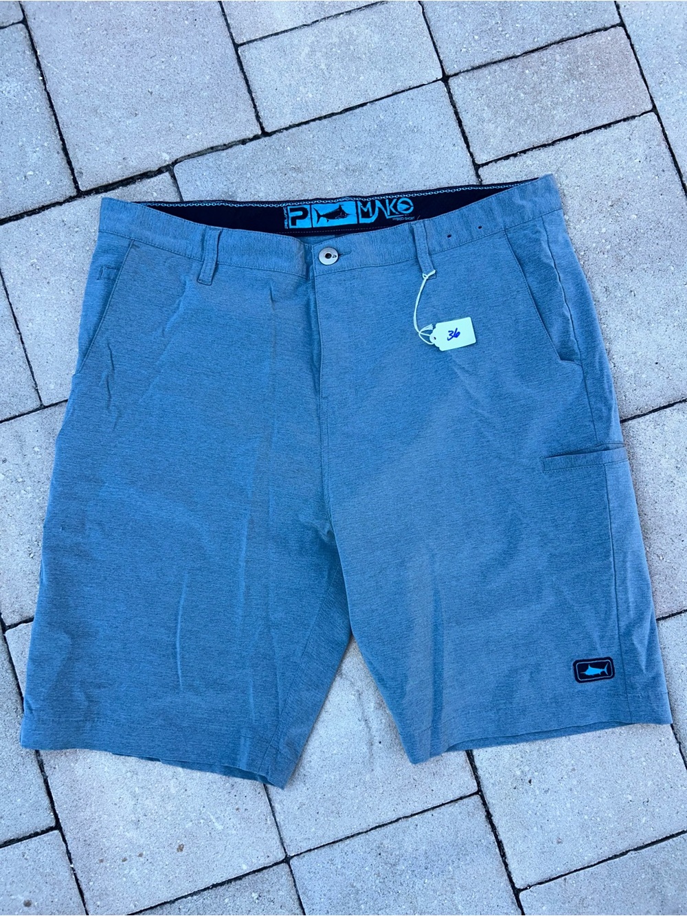 Pelagic Mako Shorts Mens Hybrid Performance Stretch Fishing Blue